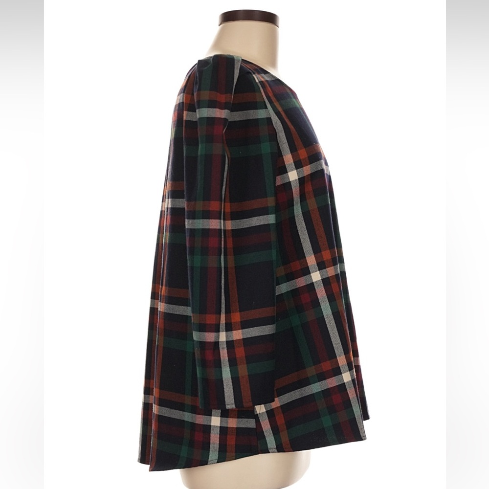 Tuckernuck Plaid Bedford Blouse Size M - Picture 3 of 5